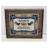 Birdseye Sorghum Label on Board