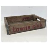 Towne Club Wooden Bottle Crate