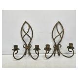 2 Wrought Iron Candle Sconces