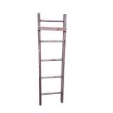 Primitive Wooden 5 Rung Ladder