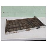 Hamilton Type Set Drawer with Cast Iron Pull