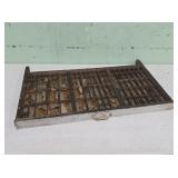 Hamilton Type Set Drawer with Cast Iron Pull