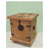 Primitive Pine Blanket Chest with Iron Hardware