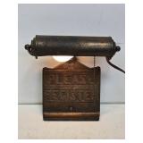 Early Brass Funeral Home Registery Light