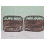 2 Decorative Metal Panels