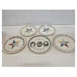 Eastern Star Lodge Souvenir Plates