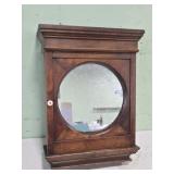 Mahogany 1 Door Medicine Cabinet with Mirror