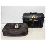 2 Vintage Leather Doctors Bags