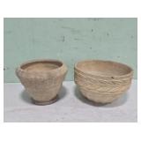 2 Large Terra Cotta Flower Pots