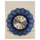 Cobalt Blue Egg Plate Clock