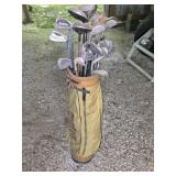 Assorted Golf Clubs with Bag