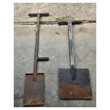 2 Steel Cable Spades