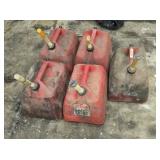 (5) 5 Gallon Plastic Gas Cans