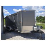 2014 H&H 7x18 Enclosed Trailer Camper