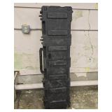 Heavy Black Plastic Rolling Hard Case