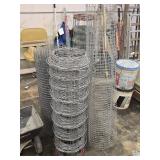 4 Partial Rolls of Fence & Animal Wire