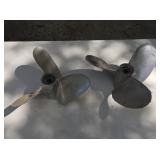 2 Stainless Steel 3 Blade Boat Propellers