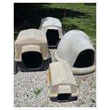 4 Plastic Dog Houses