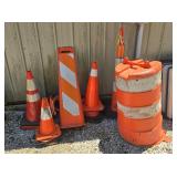Traffic Cones and Barrel