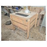 Heated Wooden Chick Brooder