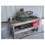 Big Green Egg Grill with Table & Accessories