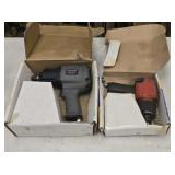 2 Pneumatic Impact Wrenches with Boxes