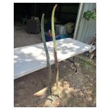 2 Vintage Wooden Recurve Bows