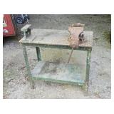 Small Steel Welding Table with Vise