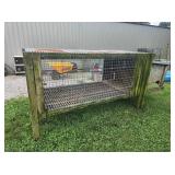 Large Wooden Above Ground Dog Kennel