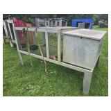 4x7 Metal Above Ground Dog Kennel