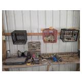 Assorted Tools and Contents of Workbench