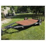6x13 Flatbed Trailer with Rear Ramp