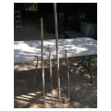 Steel Spud Bars, Pry Bars & Hammer
