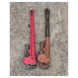 (2) 24" Pipe Wrenches