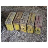 5 Metal Ammunition Cans