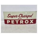 NOS Texaco Petrox Gas Pump Sign Plate