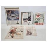5 Early Texaco Paper Advertisements