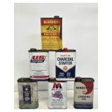 6 Advertising 1 Quart Cans