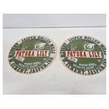 2 NOS Patoka Lily Flour Jasper, IN Paper Labels