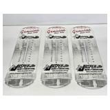 3 Jasper Engines Metal Thermometers