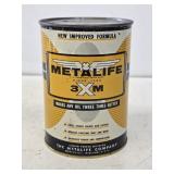 NOS Metalife 3XM Oil Additive 1 Quart Metal Can