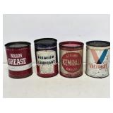 (4) 5lb Advertising Grease Cans