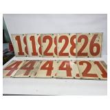 10 Double Sided Gas Station Pricer Numbers