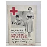 WW2 Red Cross Lithograph Cardstock Sign