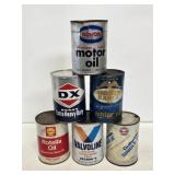 (6) 1 Quart Motor Oil Composite Cans