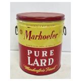 Marhoefer Lard Advertising 25lb Can