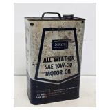 Sears Motor Oil 2.5 Gallon Can