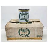 6 Quaker State Motor Oil 1 Gallon Cans with Box