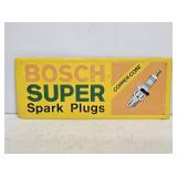 1991 Bosch Super Spark Plugs Metal Sign