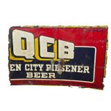 Early Queen City Beer Metal Advertising Sign